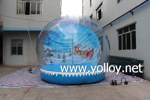 outdoor snow ball for holiday party stage and other events