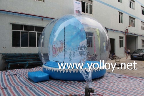 outdoor snow ball for holiday party stage and other events