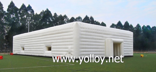 large white inflatable party event marquee tent