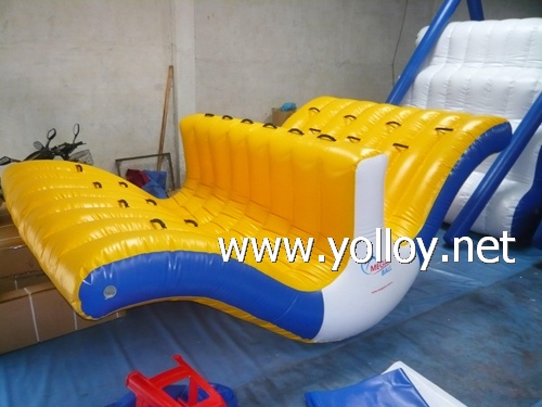 inflatable water totter slide floating climbing