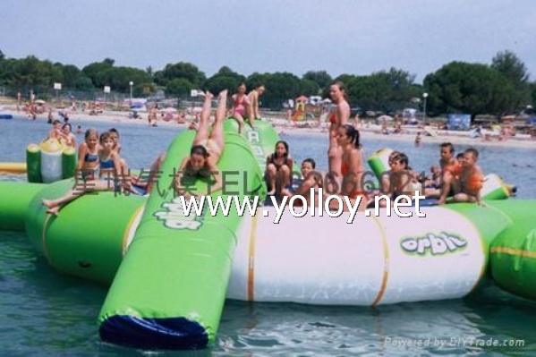 Inflatable water sports amusement park