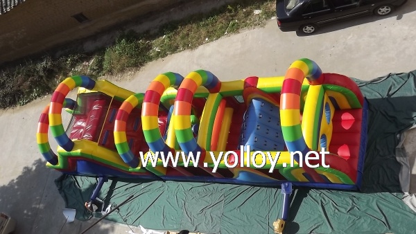 Amusement inflatable obstacle for kids happy time