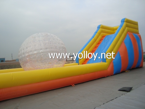 Interesting crazy zorb ramp for outdoor fun