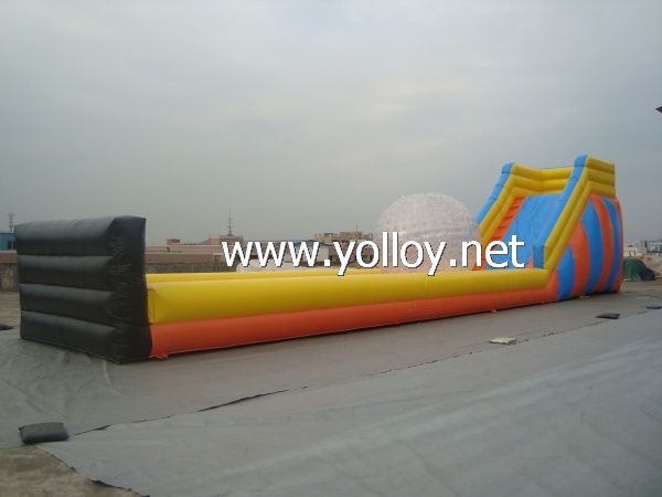 Interesting crazy zorb ramp for outdoor fun