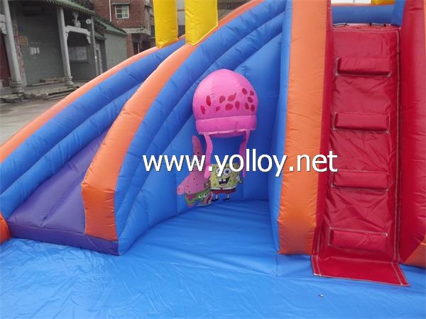 inflatable sponge bob water slide