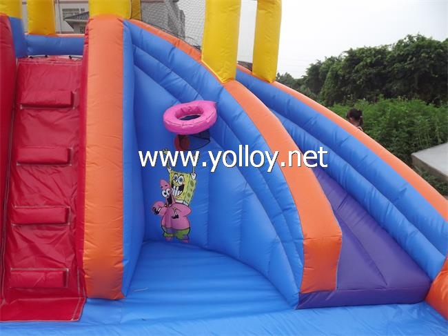 inflatable sponge bob water slide