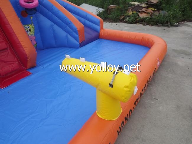 inflatable sponge bob water slide