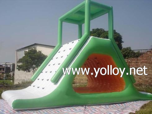 inflatable water slide with climber