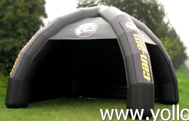 white dome inflatable advertising tents with 4 pillars