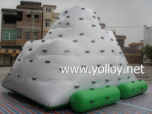 Inflatable iceberg climbing game for waterpark