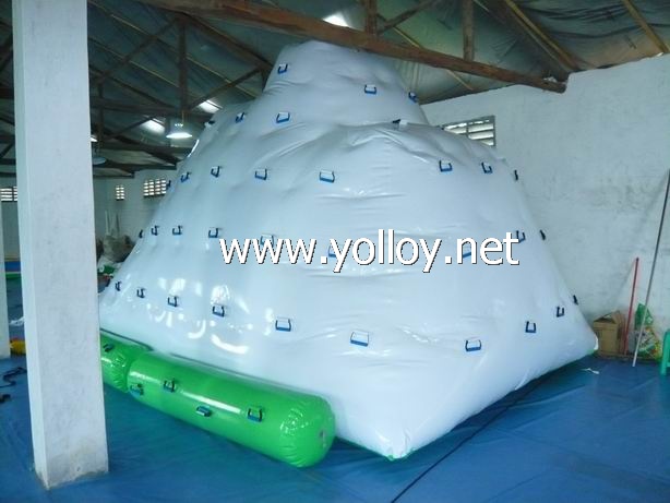 Inflatable iceberg climbing game for waterpark