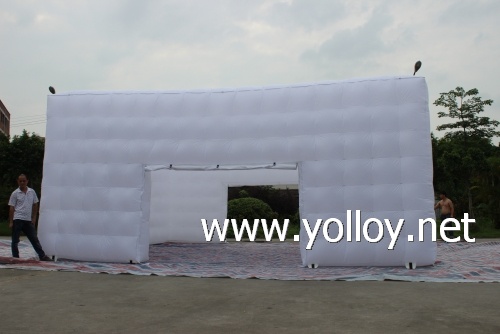 Cube air building inflatable tent