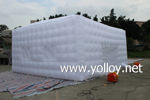 Cube air building inflatable tent