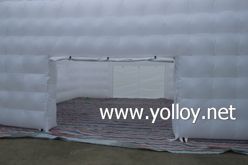 Cube air building inflatable tent