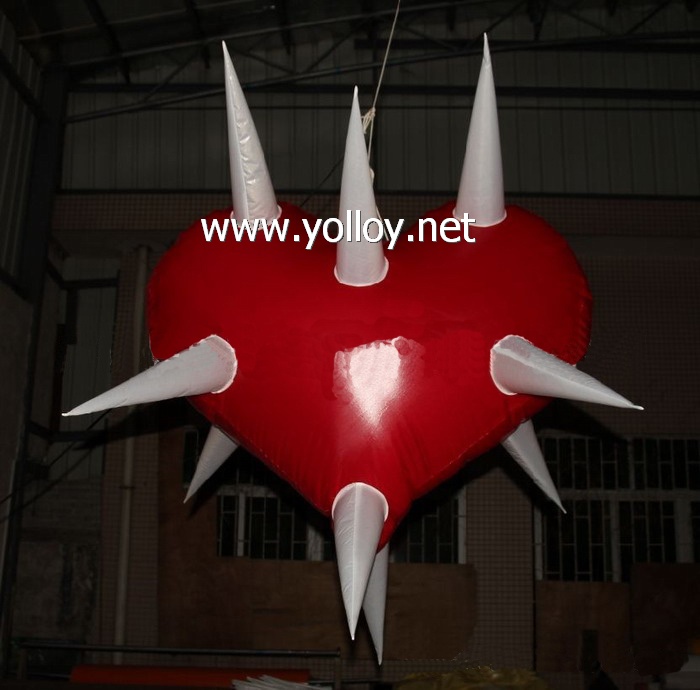 Heart lampshade droplight inflatable