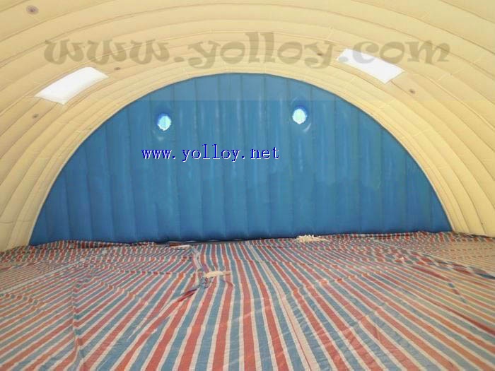 Large inflatable event tent