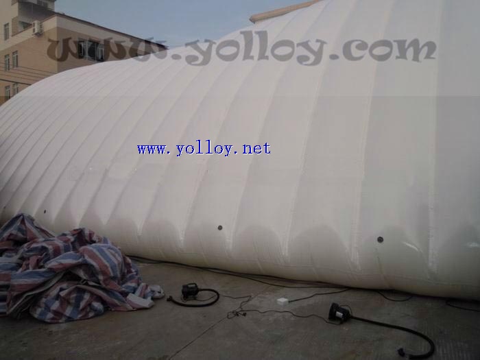 Large inflatable event tent