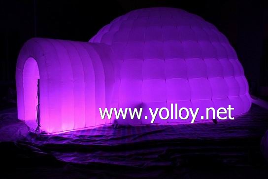 LED Inflatable Igloo Dome Tent