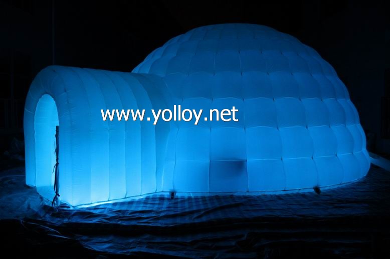 LED Inflatable Igloo Dome Tent