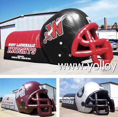 Inflatable Combo Helmet Sports Tunnel Tent