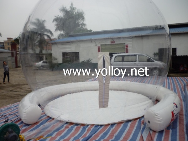 inflatable clear globe for holiday decoration