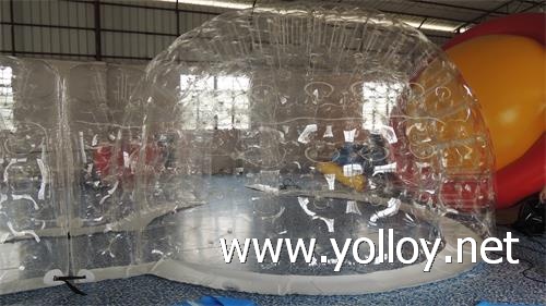 clear inflatable dome tent