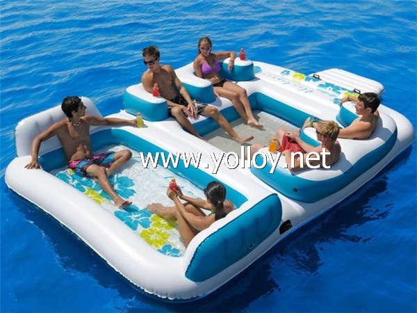 inflatable floating island