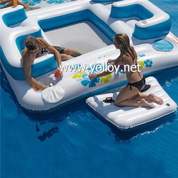 inflatable floating island