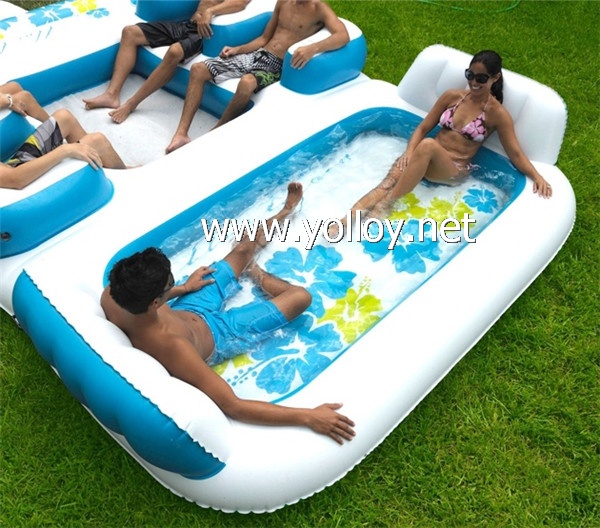 inflatable floating island