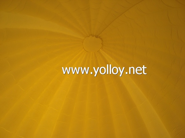 inflatable white dome tent