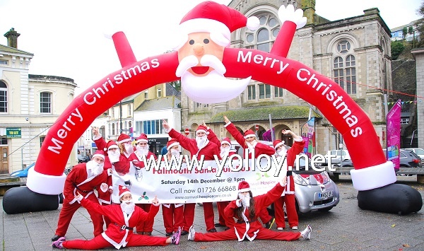 Inflatable santa claus arch