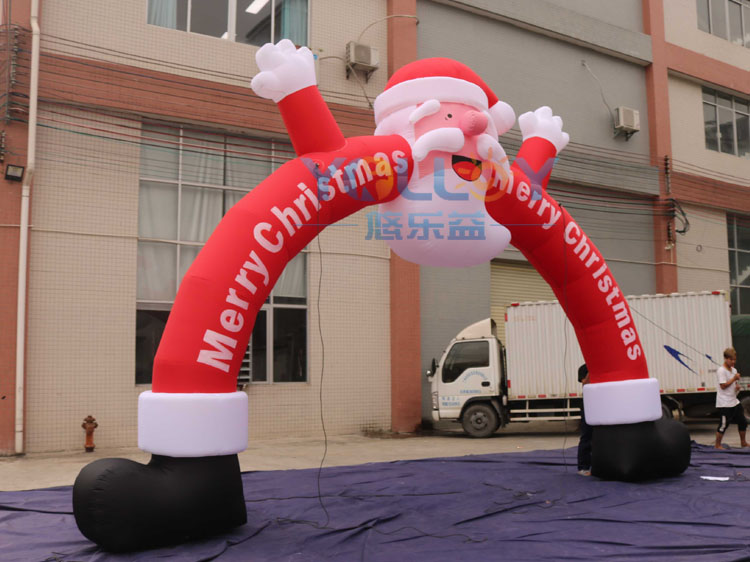 Inflatable santa claus arch