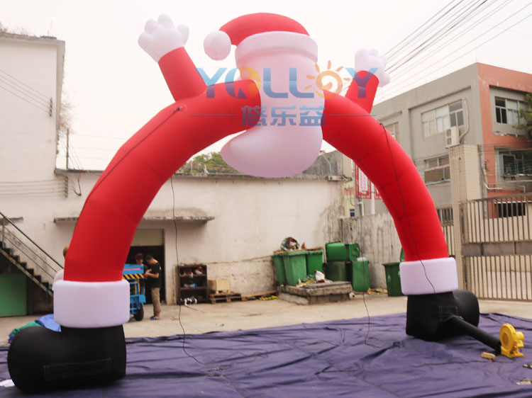 Inflatable santa claus arch