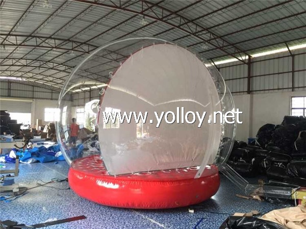 human size christmas snow globe