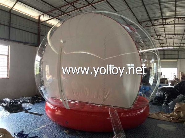 human size christmas snow globe