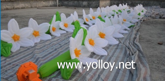 inflatable flower pathway for wedding