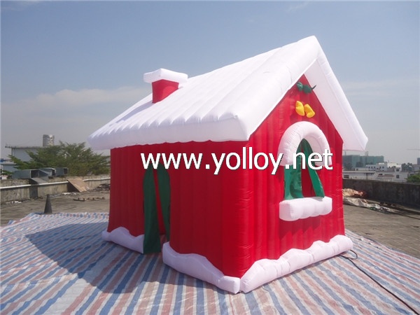 Yolloy inflatable christmas house for holidays decoation for sale