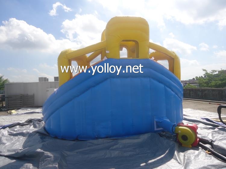 inflatable water slide with pool