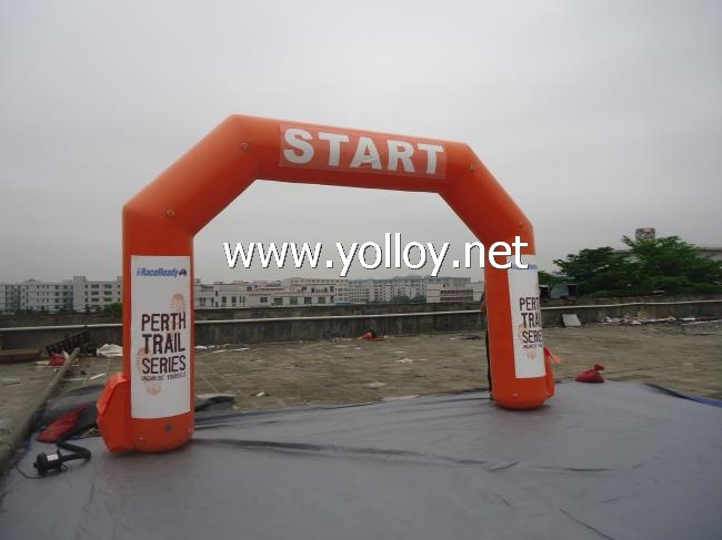 Finish and start Inflatable arch way