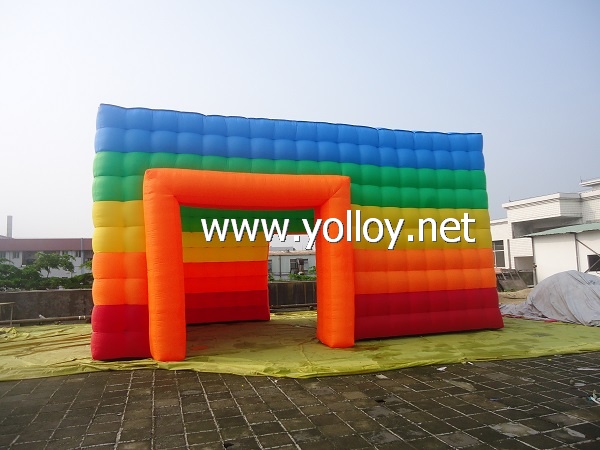 Inflatable Rainbow Cube Tent