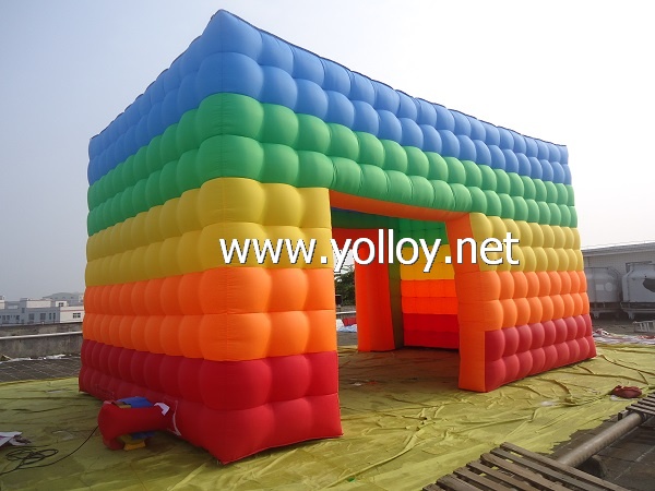 Inflatable Rainbow Cube Tent