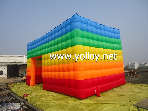 Inflatable Rainbow Cube Tent