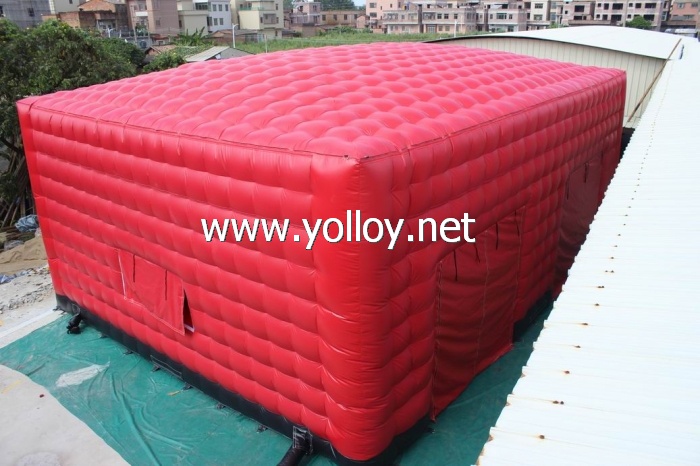 Inflatable Red Cube Party Tent