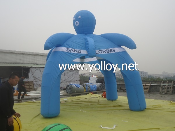 blue advertising dome tent