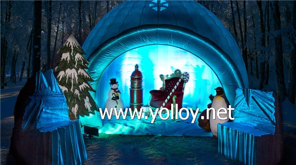 Inflatable christmas dome