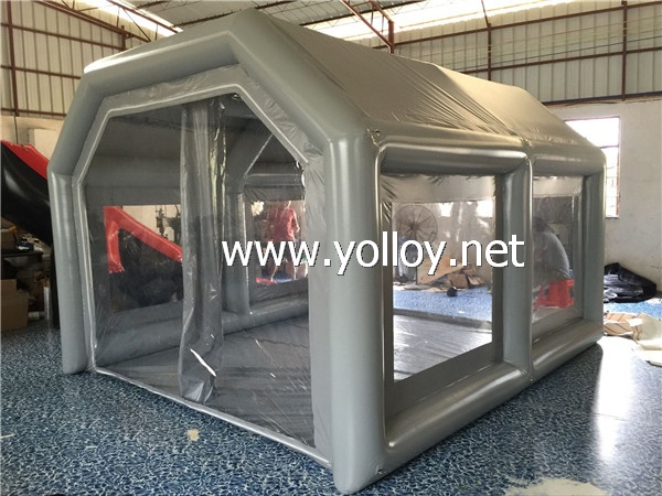 inflatable spray tent