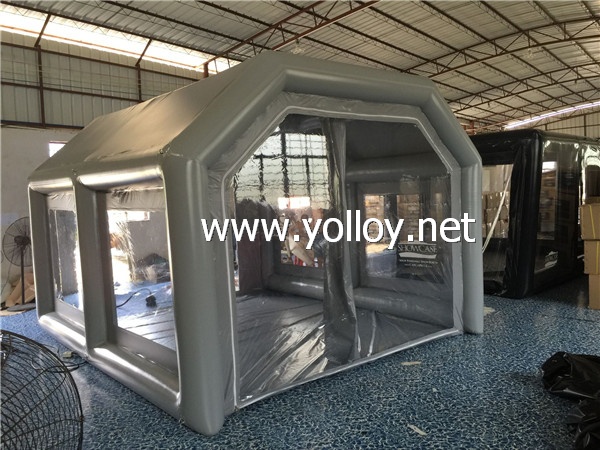 inflatable spray tent
