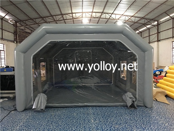 Portable inflatable painting booth