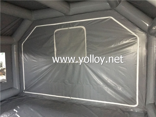 Portable inflatable painting booth