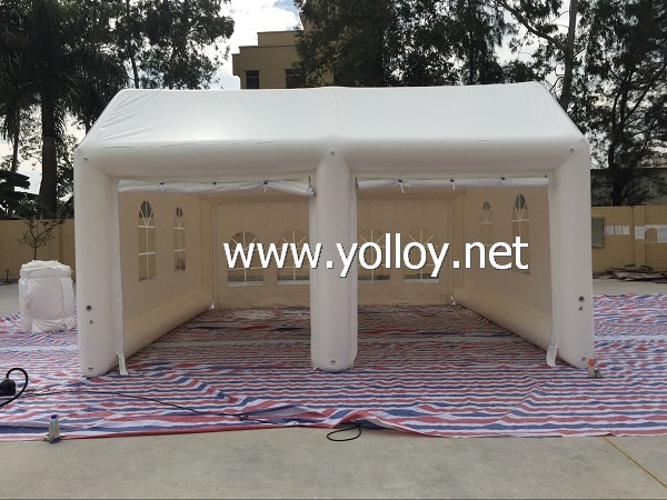 Portable inflatable party event tent